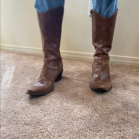 Brown Leather Boots - Picture 3 of 3